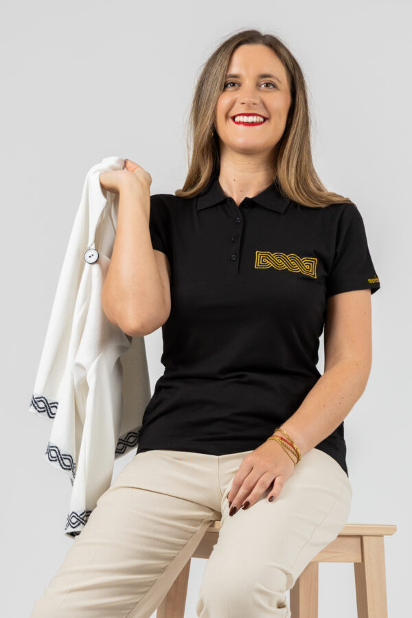 ŽENSKA POLO MAJICA zlatovez pleter