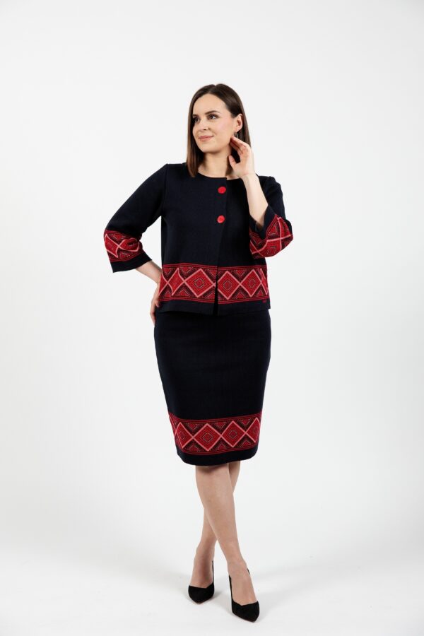 Suknja KONAVOSKI VEZ-t.plava